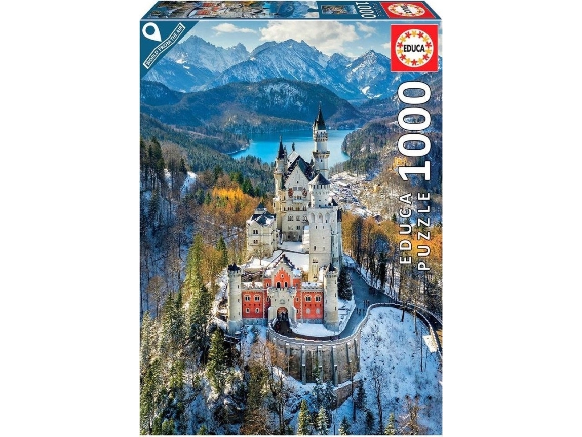 Educa 1000 Neuschwanstein Castle From The Air | Leksaker - Figurer & Dockor | GameStuff