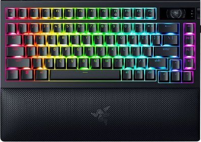 Razer Blackwidow V4 Pro Tangentbord 75 Med Oled Display Roterande Kodare Bakgrundsbelyst Trådlös Usb C 2.4 Ghz Bluetooth 5.1 Qwerty