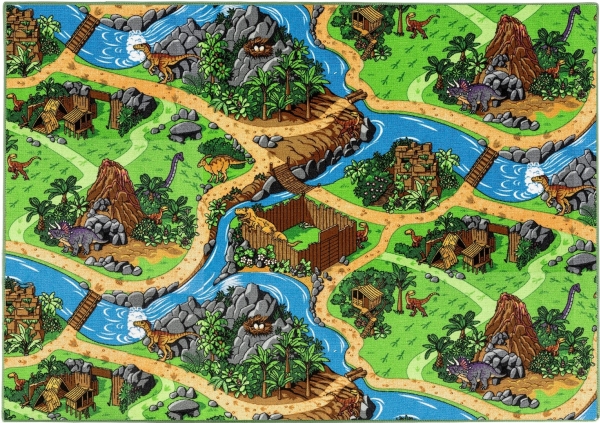 Spielteppich - Dino-Welt - 140 X 200 Cm