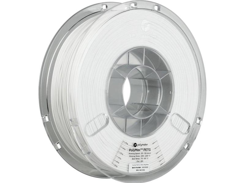 Poly Filament Polymaker Polymax Tough Petg 1,75 Mm 0,75 Kg - Weiß