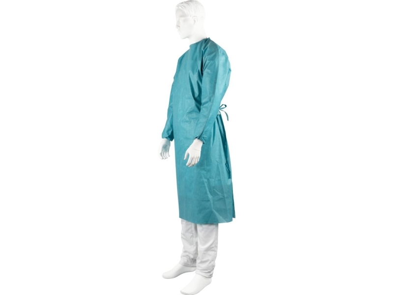 Operationsrock ABENA Protectus XXL, 160 cm, Ø184 cm, grön, SMMSS, HP, steril (utan handdukar) – (16 st) | Kläder & Säkerhet - Arbetskläder - Engångskläder | GameStuff