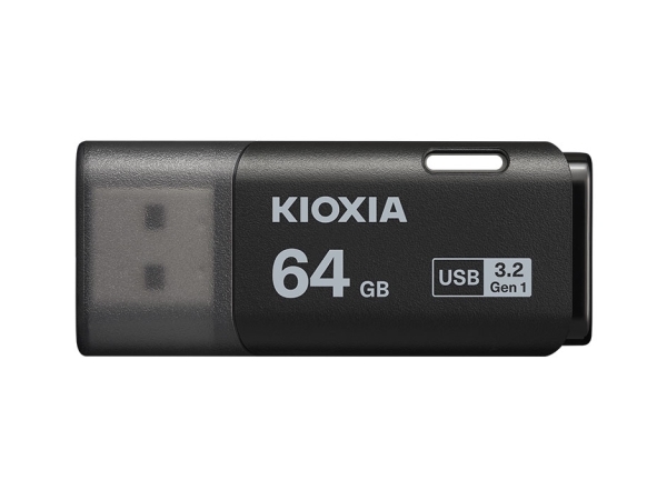 Kioxia LU301K064GG4, 64 GB, USB Type-A, 3.2 Gen 1 (3.1 Gen 1), Keps, 8 g, Svart | Datorkomponenter - Hårddisk & Lagring - USB-minnen | GameStuff