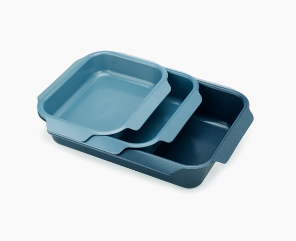 Joseph Joseph Nest, Rektangulær, Stål, Blå