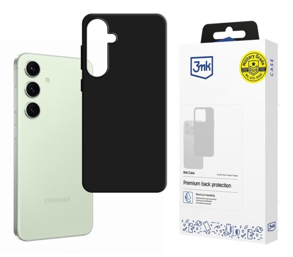 3Mk Matt, Cover, Samsung, Galaxy S24fe, 17 Cm (6.7"), Sort
