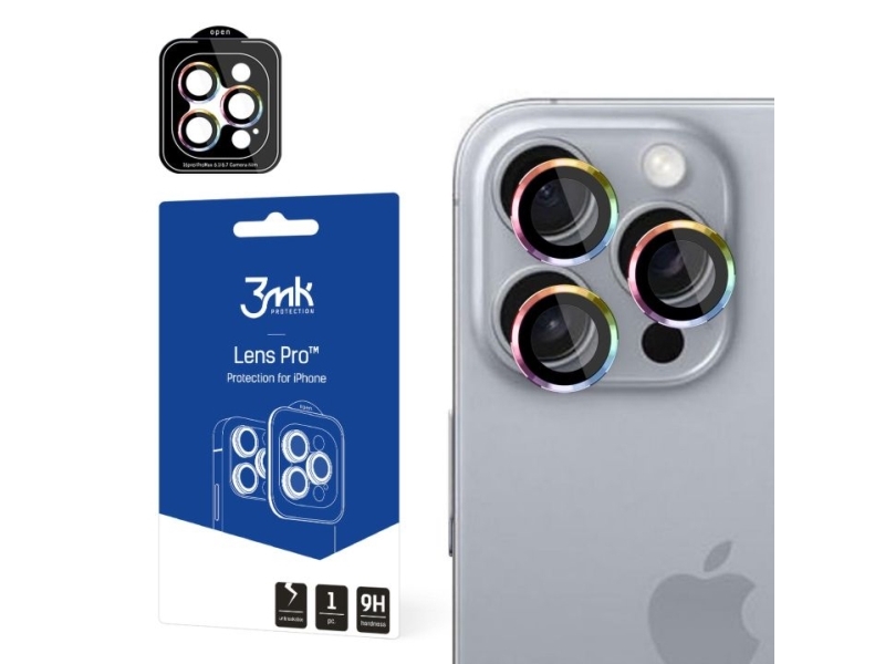 3Mk Iphone 16 Pro/16 Pro Max Objektiv Pro, Regenbogen Kameraobjektiv