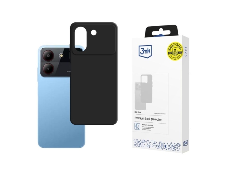 3Mk Matt, Cover, Zte, Blade A54, 16.8 Cm (6.6"), Black