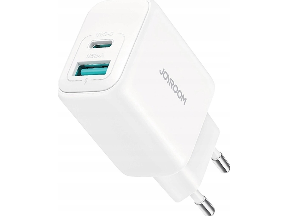 Joyroom Netzladegerät Jr-Tcf21 Usb-C / Usb-A 20W Pd/Qc 3.0 Weiß