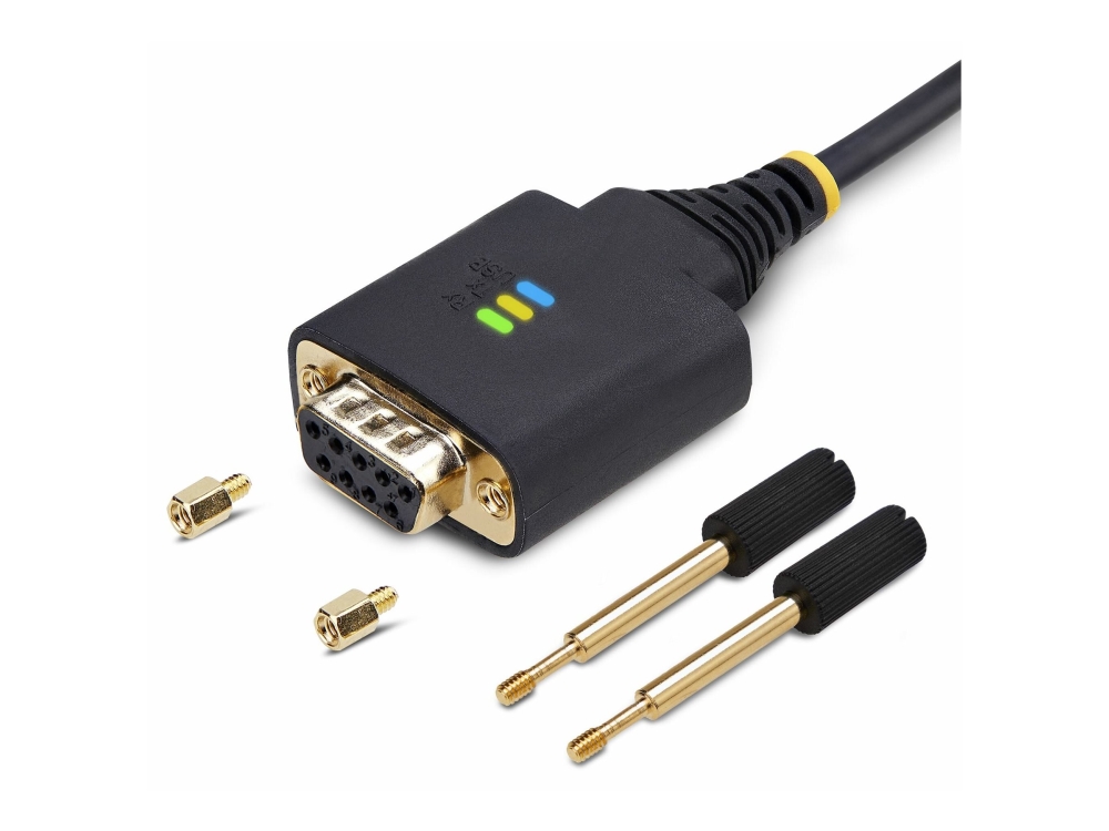 Startech.Com 1Ft/30Cm Usb To Null Modem Serial Adapter Cable, Ftdi, Rs232 - Usb / Serielkabel - Usb (Han) Til Db-9 (Hun) Kan Skrues - 30 Cm - Formet,