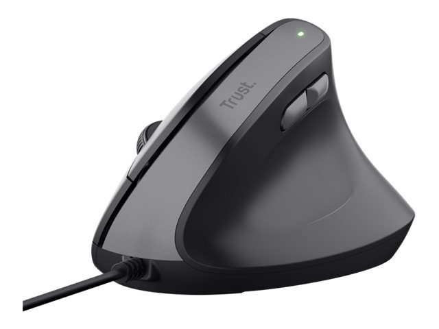 Trust Bayo Ii Lodret Mus Ergonomisk Højrehåndet Optisk 6 Knapper Kablet Usb A Sort