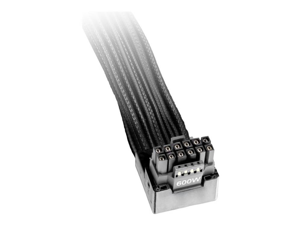 be quiet! - Strömkabel - 12VHPWR (hane) till 12VHPWR (hane) vinklad - 70 cm - omvänd - svart | Datortillbehör - Kablar & adaptrar - Strömkablar | GameStuff