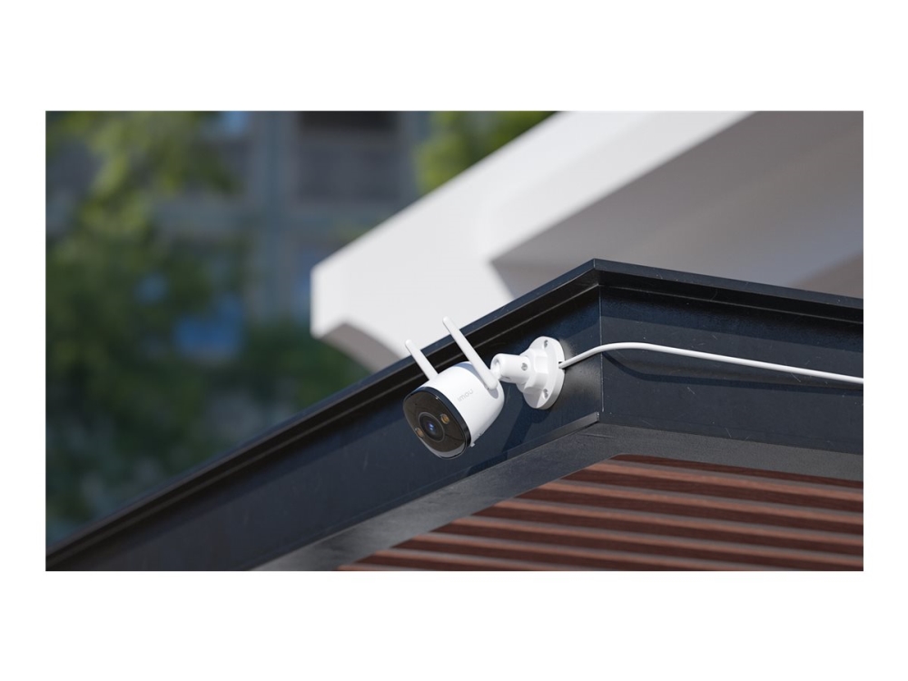 IMOU Bullet 3 - Netværksovervågningskamera - kugle - udendørs - støvsikker / vejrfast - farve (Dag/nat) - 3 MP - 2304 x 1296 - 2K - fast brændvidde - audio - trådløs - WiFi - 802.11ax, Ethernet 10Base-T/100Base-T - H.265, H.264 - DC 12 V