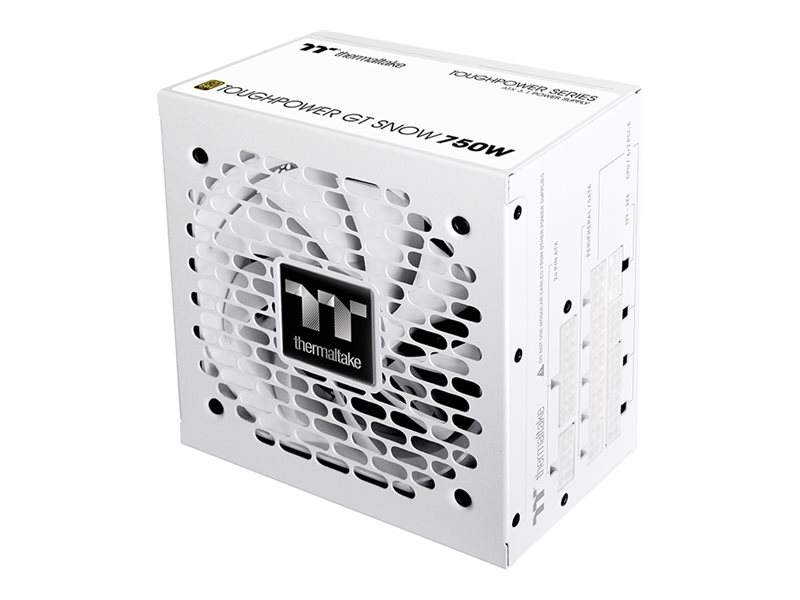 Thermaltake ToughPower GT 750W - Nätaggregat (intern) - ATX12V 3.1/ EPS12V - 80 PLUS Gold - AC 100-240 V - 750 Watt - aktive PFC - snö | Datortillbehör - Laddare & Batterier - Dator/Server nätaggregat | GameStuff