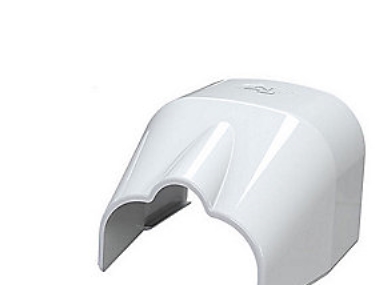 T75 rörutlopp - 78x58 mm, vit Ral 9010 | Ventilation & Klimat - Värmepumpar - Tillbehör till värmepumpar | GameStuff