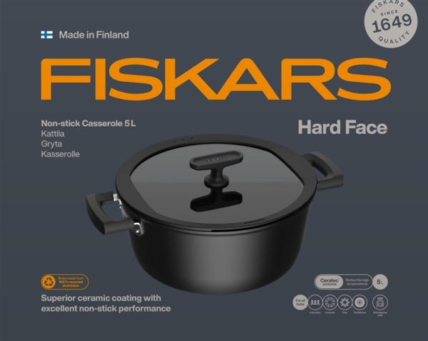 Topf 5L Mit Antihaftbeschichtung Und Deckel Hard Face