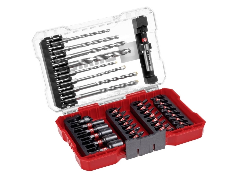 Einhell 49108763, Drill, Drill Bit Set, 25 Mm, Hardwood, Limestone, Masonry, Metal, Plastic, Sheet Metal (Thin), Wood, Carbon Steel, 45 Mm
