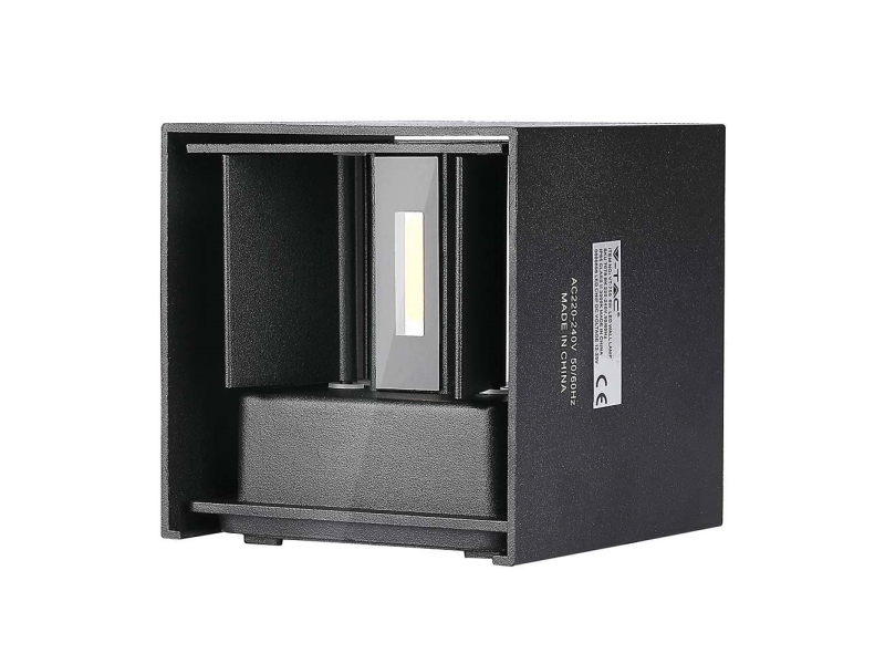 V-TAC VT-759-B-N 217078 LED väggbelysning utomhus EEK: E (A - G) 5 W LED (RGB) Svart | Belysning - Inomhusbelysning - Vägglampa | GameStuff