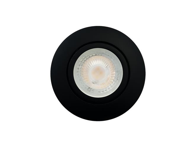 Luna Quick Install 2.0 Iso Gu10 Matt Black 3000k 385lm 5w Dim För Inomhus Och Utomhusbruk Ip44