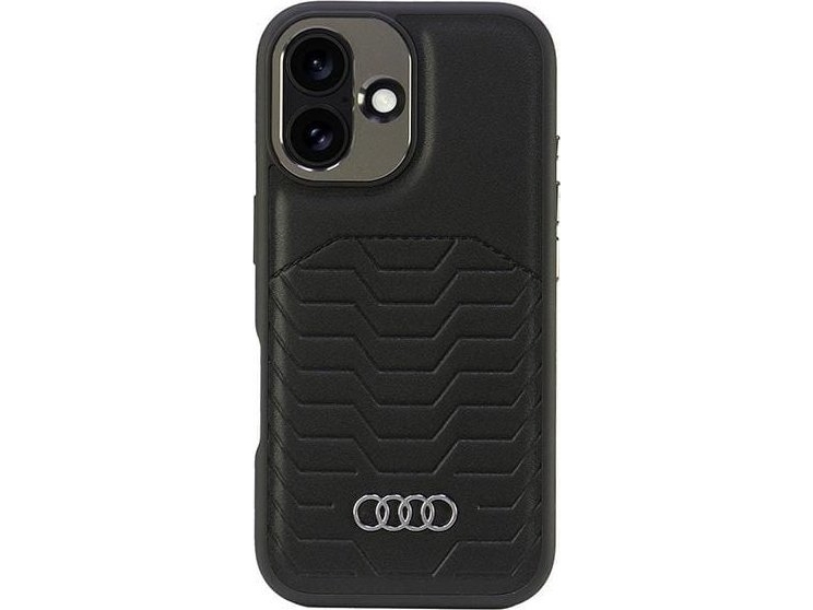 Audi Audi Synthetic Leather Magsafe Iphone 16 Plus 6.7" Czarny/Black Hardcase Au-Tpupcmip16m-Gt/D3-Bk