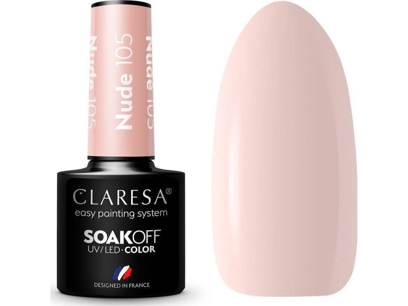CLARESA Soak Off UV/LED Nude Hybrid Varnish 105 5g