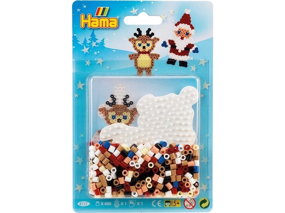Hama midi blister lille jul, nisse og rensdyr