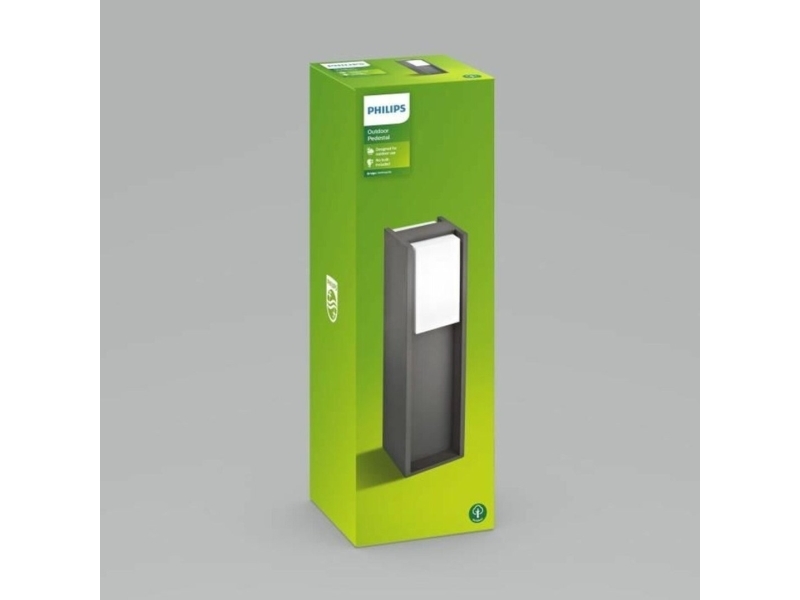 Philips Ecomoods 8719514385825, Utomhus Pelar-/Stolpbelysning, Antracit, Gjuten Aluminium, Ip44, Trädgård, I