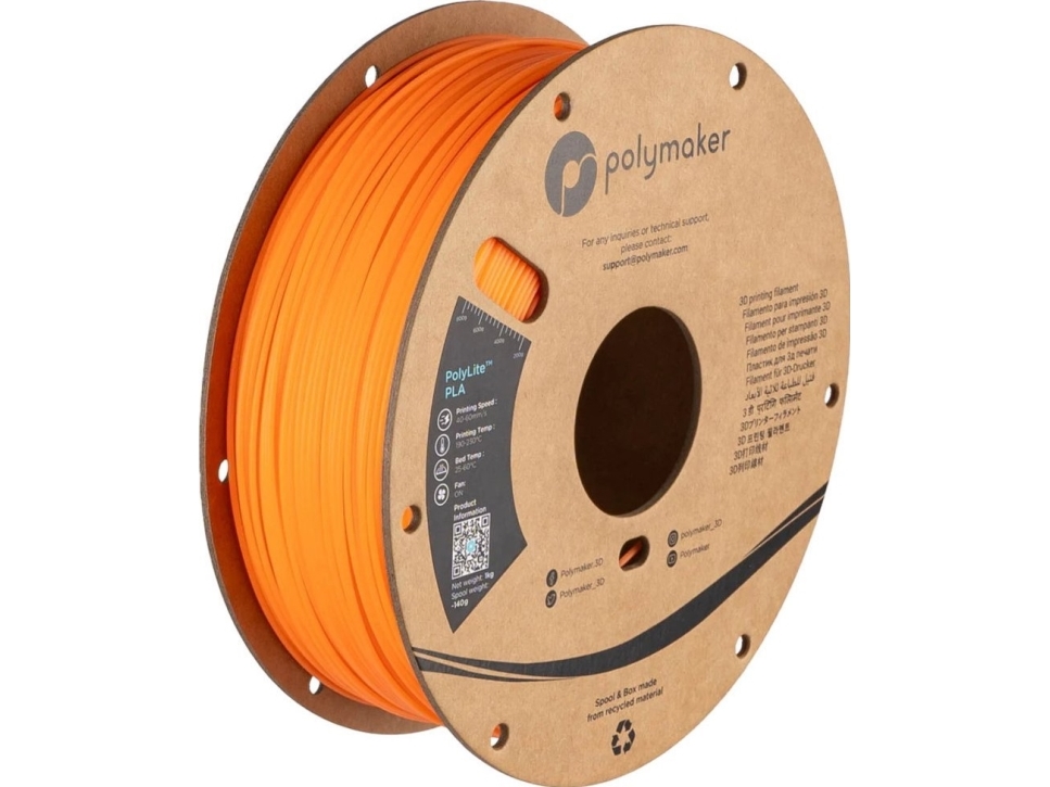 Filament Polymaker Polylite Luminous Pla 1,75Mm 1Kg - Orange}