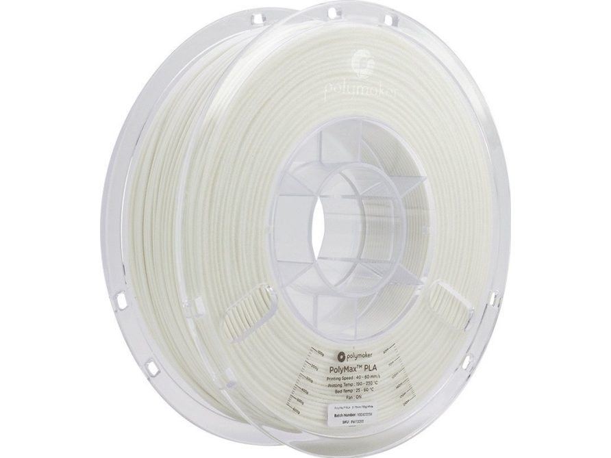 Poly Filament Polymaker Polymax Tough Pla 1,75Mm 0,75Kg - Hvid