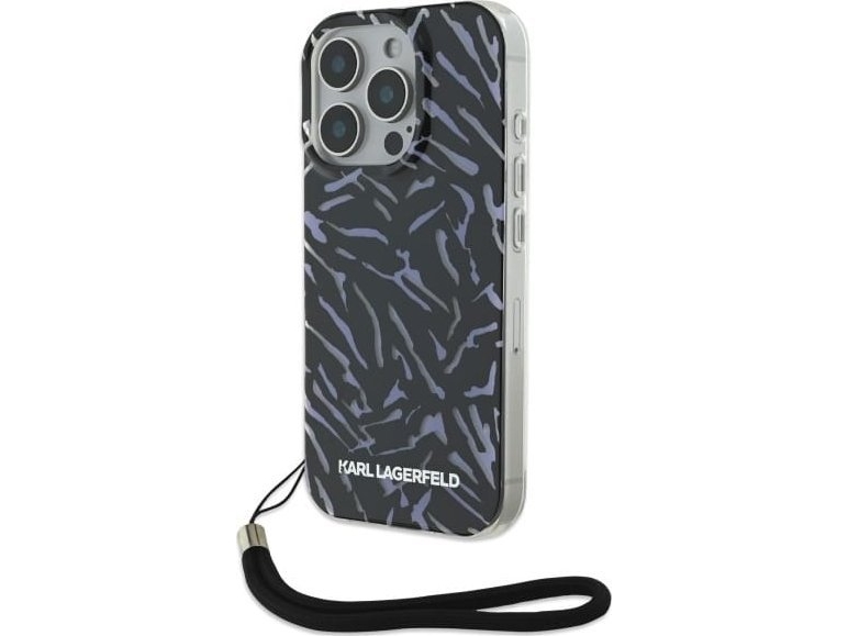 Dėklas Karl Lagerfeld KLHCP16LHZBPKCCU iPhone 16 Pro 6,3 violetinė/violetinė Zebra Med Sladd | Parfymvarumärken - H-M - Karl Lagerfeld | GameStuff