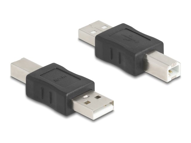 Delock - Usb-Adapter - Usb (Han) Til Usb Type B (Han) - Usb 2.0 - Sort