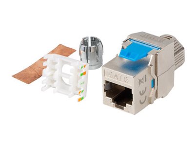 Lanberg - Modulär insättning - keystone, verktygsfri - CAT 8.1 - FTP - RJ-45 - silver | Datortillbehör - Nätverk - Övriga tillbehör | GameStuff