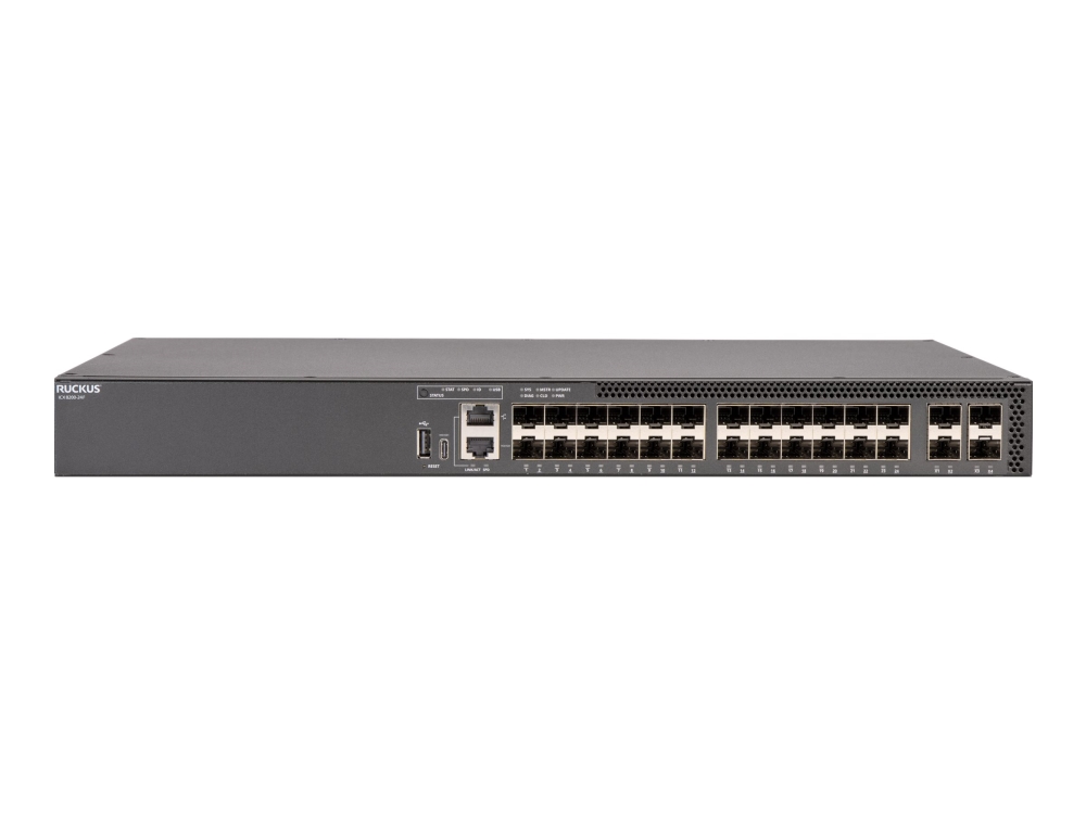 Ruckus Networks Icx 8200-24F, Managed, Gigabit Ethernet (10/100/1000)