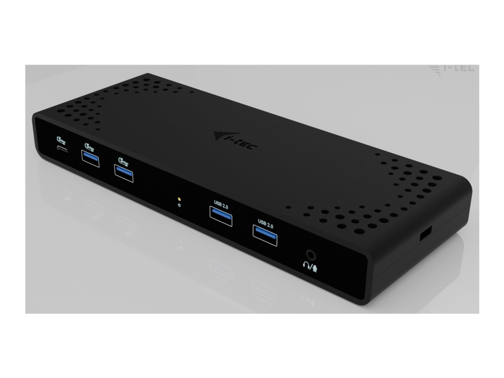 I-Tec Universal Dual 4K Display Docking Station + Power Delivery 85W, Kabelgebunden, Usb 3.2 Gen 1 (3.1 Gen 1) Type-C, 85 W, 10,100,1000 Mbit/S, Schw