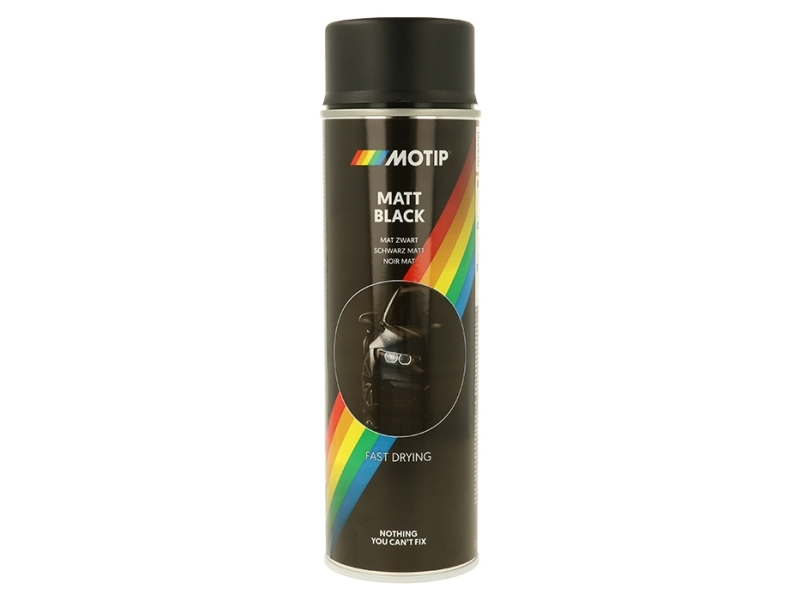 Motip Spraymaling + 25% - Sort - 500 ml
