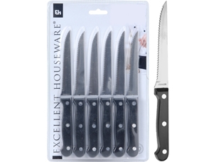Carrefour 8711295374074, Grillkniv, 6 styck | Köksutrustning - Knivar och brynstål - Köksknivar | GameStuff