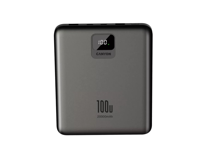 Canyon Pb-2008, 20000 Mah, Power Delivery, 100 W, Dunkles Grau