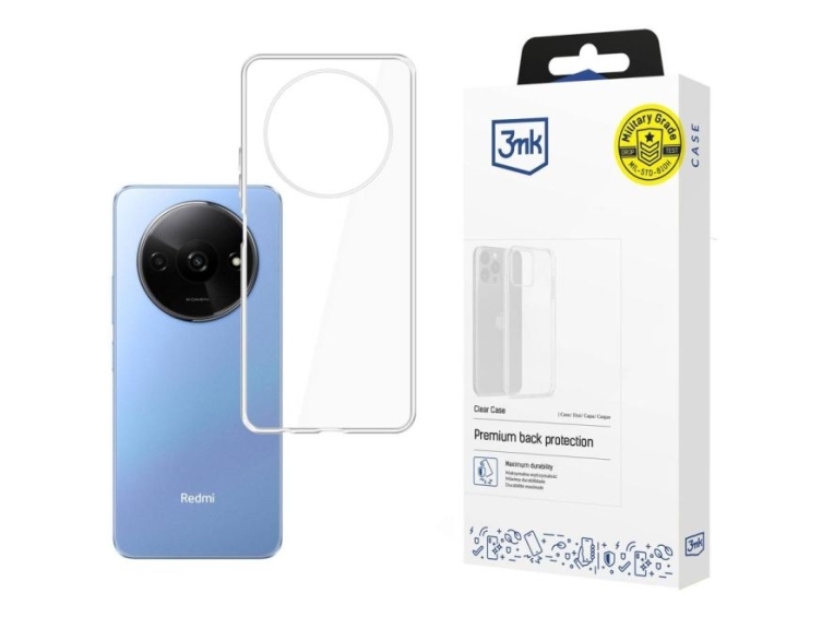 3Mk Clear, Cover, Xiaomi, Redmi A3, 17 Cm (6.71"), Transparent