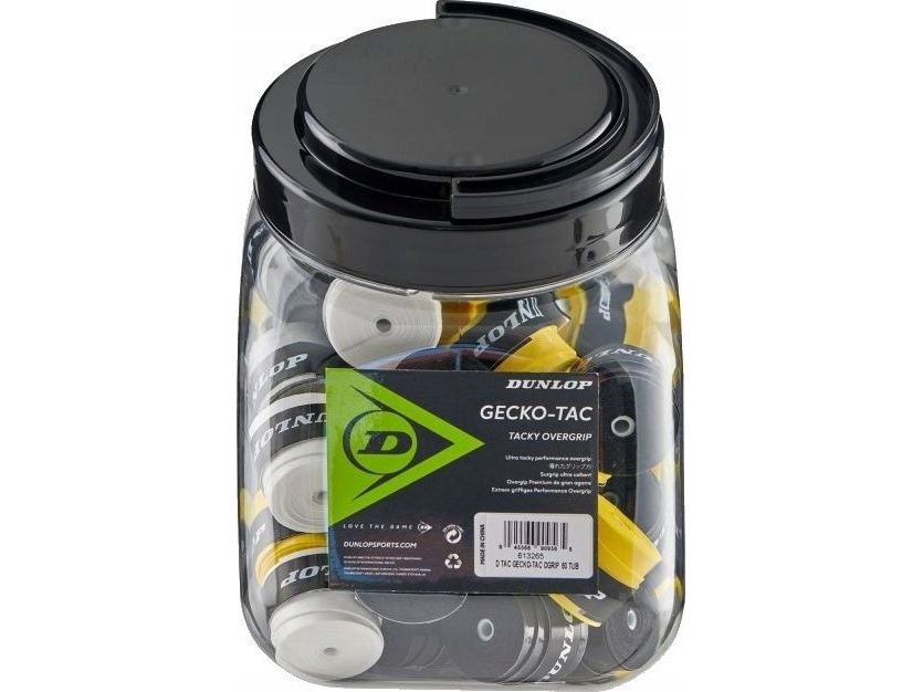 Dunlop Tennis Racket Overgrip Dunlop Gecko Tac Multicolour 60pcs