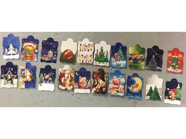 Panorama Vertikaler Geschenkanhänger (50 Stück) Mix
