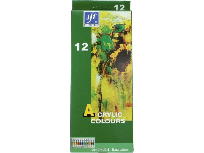 TITANUM akrylmaling 12 farver