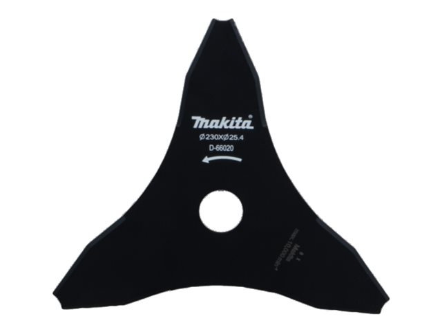 Makita - Børsteskærerklinge - For Buske, Tykt Græs - 230 Mm - 3 Tænder - For Makita Dur191l, Dur191uzx3, Dur368az, Dur369az, Ur101cz