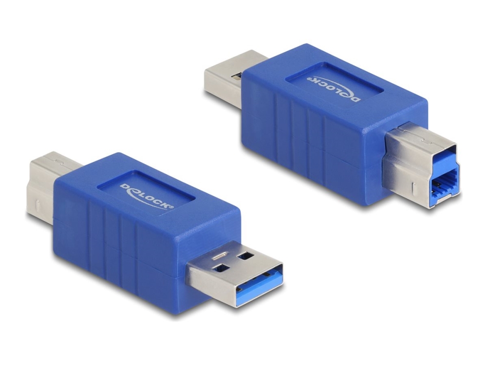 Delock 67213, Usb Type-A, Usb Type-B, Blau