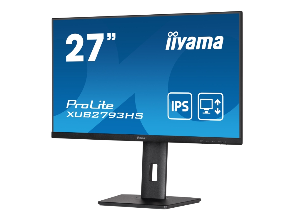 Iiyama Prolite Xub2793hs Led Skærm \\ 1920 1080 Full 1080p @ 100 Ips 300 M² 1300: Hdmi Displayport Højtaler
