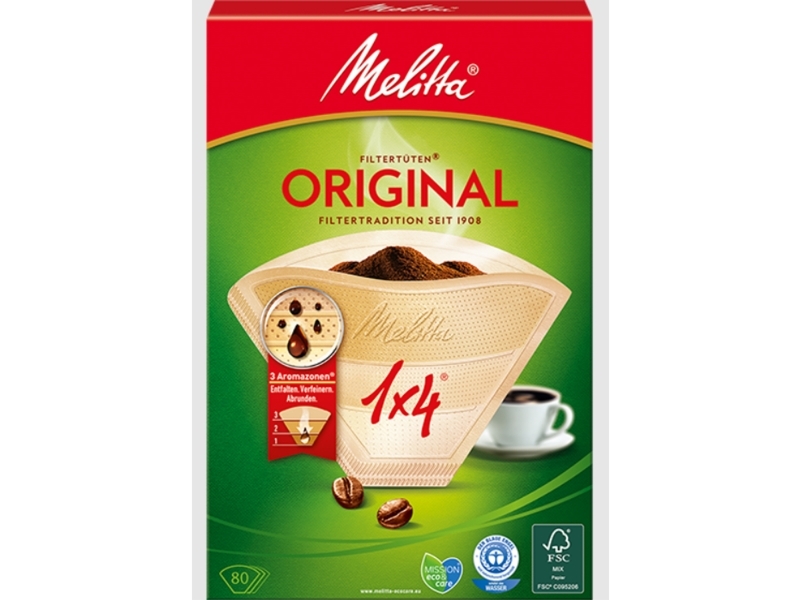 Kaffefilter Orginal 1X4 Oblekta 80-Pack 18St Dfp