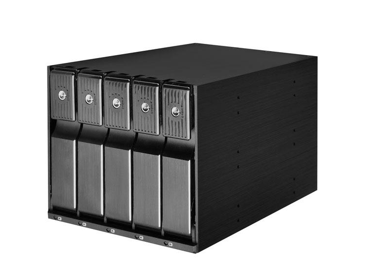 SilverStone SST-FS305-12G Ulkoinen 3,5 tuuman kotelo, 5-väyläinen - musta