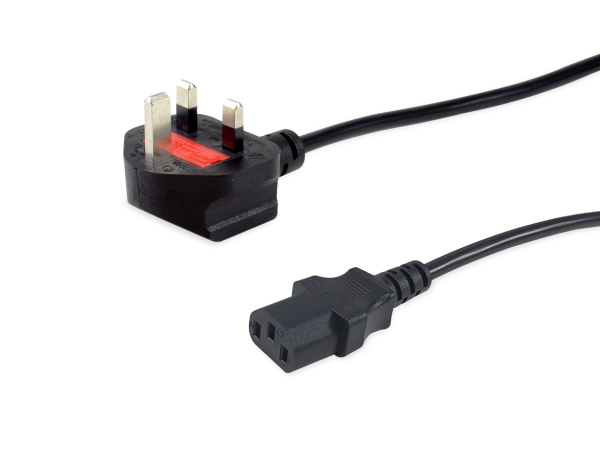 Equip Uk Stromkabel, C13 Zu Bs1363, 3M, Schwarz, 10A Sicherung, 3 M, Iec C13, Bs 1363, H05vvh2-F, 250 V, 10 A