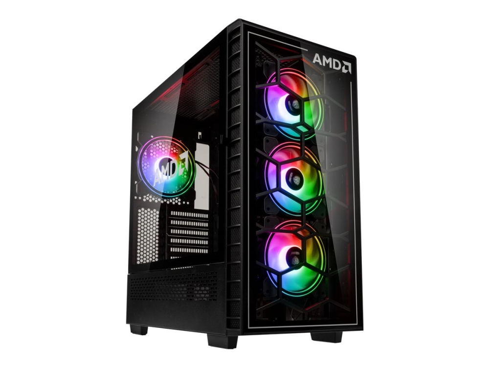 Kolink Observatory Amd Rgb Mid Tower Udvidet Atx Sidepanel Med Vindue Hærdet Glas Ingen Strømforsyning Atx Sort Usb Lyd