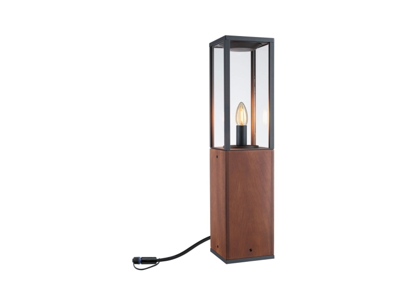 Paulmann Plug & Shine Venea Udendørs Gulvbelysning Træ Rustfrit Stål Træ Ip44 Vejnavn Iii