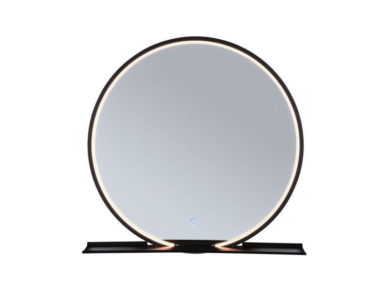 Paulmann Badrumsspegel Taklampa Med Hylla Miro Led 10 5w Dim 160lm 2700/4000/6500k 500mm Ip44 230v Svart