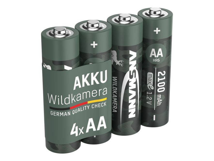 Ansmann 1322-0026, Genopladeligt Batteri, Aa, Nikkel-Metalhydrid (Nimh), 1,2 V, 4 Stk, 2100 Mah