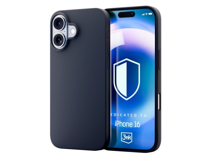 3Mk Hardy Silicone Magcase Pro, Cover, Apple, Iphone 16, 15.5 Cm (6.1"), Graphite
